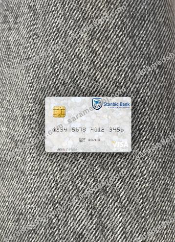 Zimbabwe Stanbic Bank visa debit card photolook front